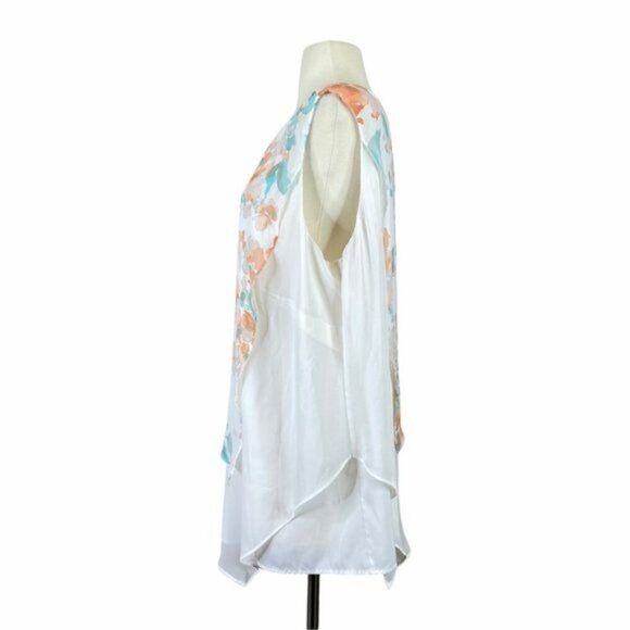 Calvin Klein Floral Tank Blouse Plus Size 1X - Picture 2 of 8